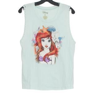 Disney Juniors Tank Top Little Mermaid Sleeveless Size XL LQ